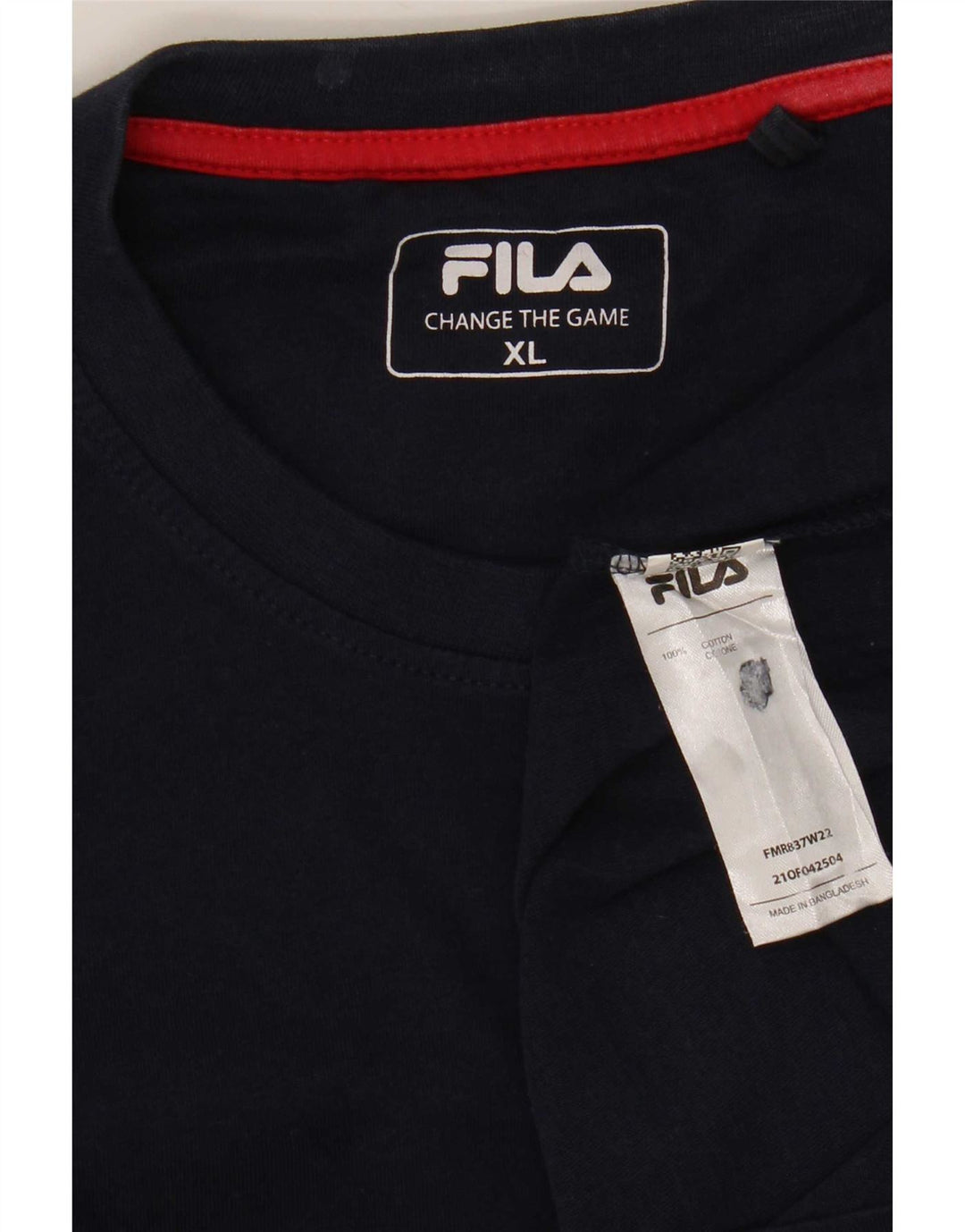 Мужской топ Fila с длинным рукавом XL, темно-синий, хлопок