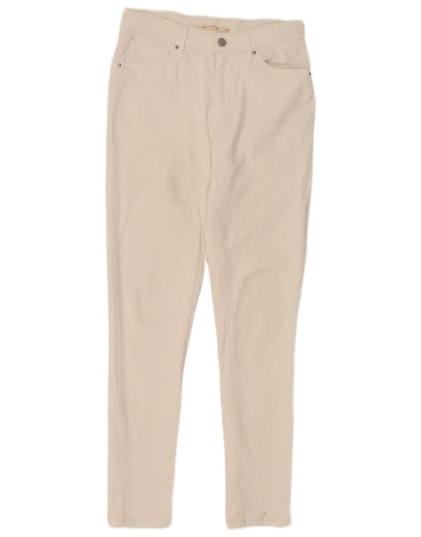 Женские джинсы скинни Levi's 721 с высокой посадкой W29 L30, белый хлопок