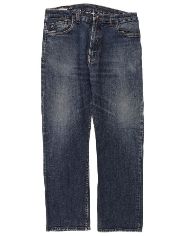 Мужские прямые джинсы Marks & Spencer Blue Harbour W36 L29, синий хлопок