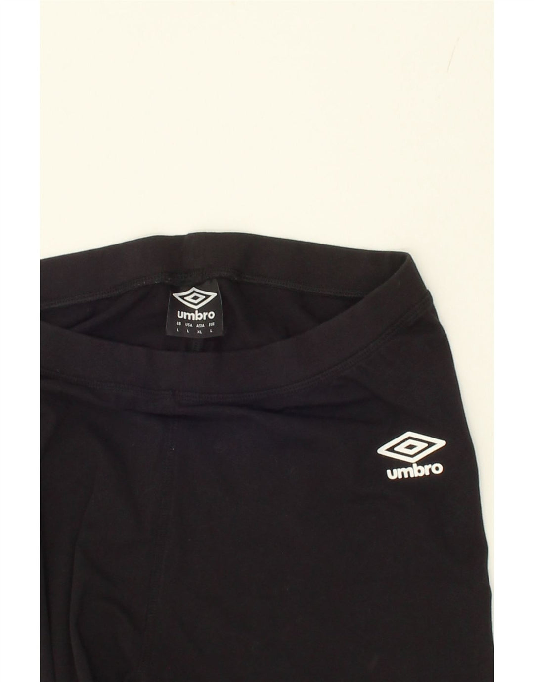 UMBRO Womens Graphic Leggings UK 14 Large  Black Cotton Vintage Umbro and Second-Hand Umbro from Messina Hembry 