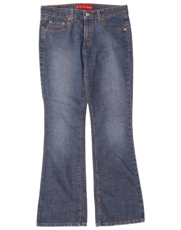 Женские джинсы LEVI'S 518 Super Low Bootcut США 9 Средний W31 L32 Синий хлопок