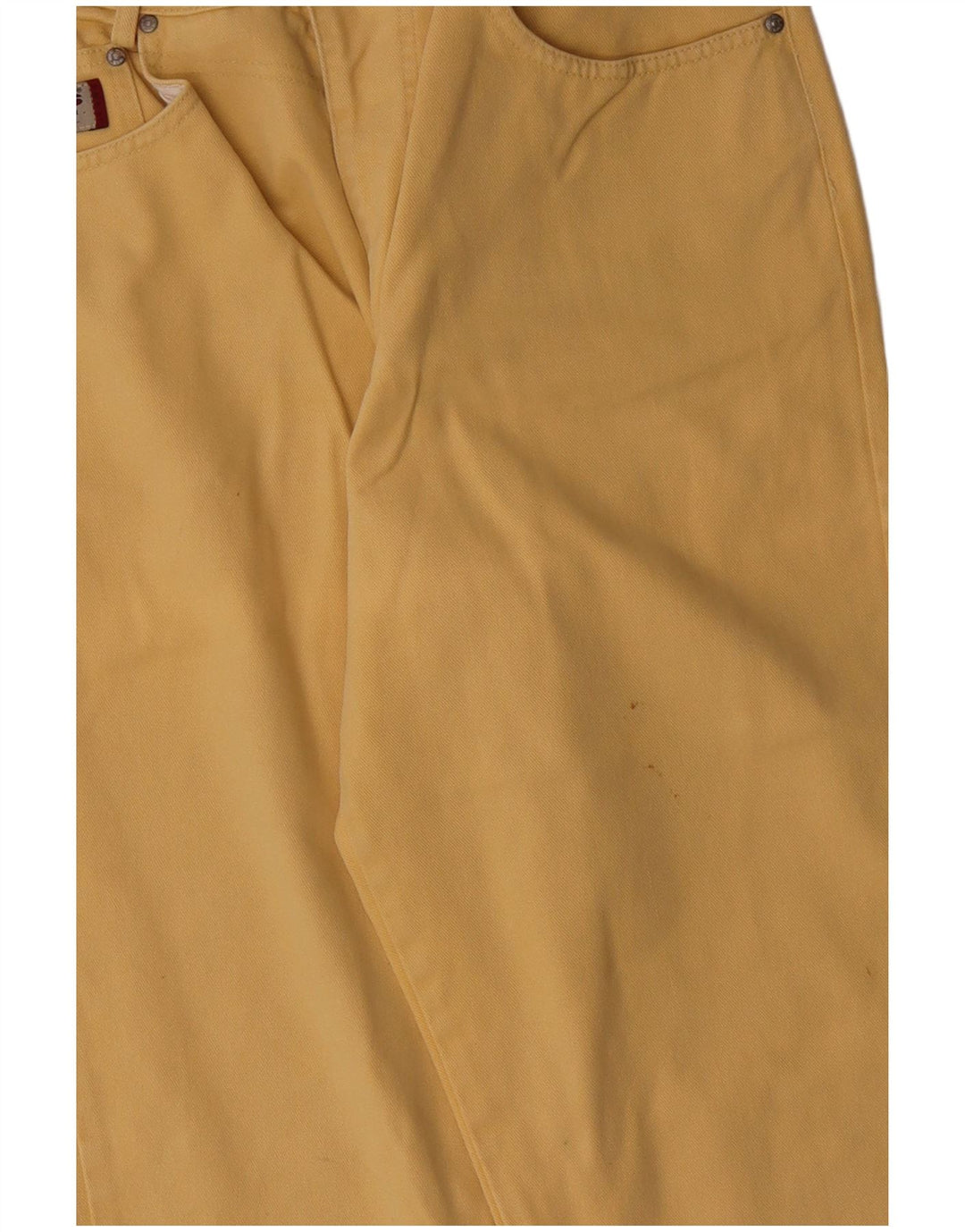 Женские зауженные джинсы H.I.S с высокой талией UK 18 XL W32 L28 Желтый хлопок