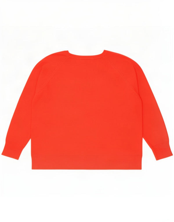 Женский джемпер с вырезом «лодочка» Zara UK 18 XL, красный