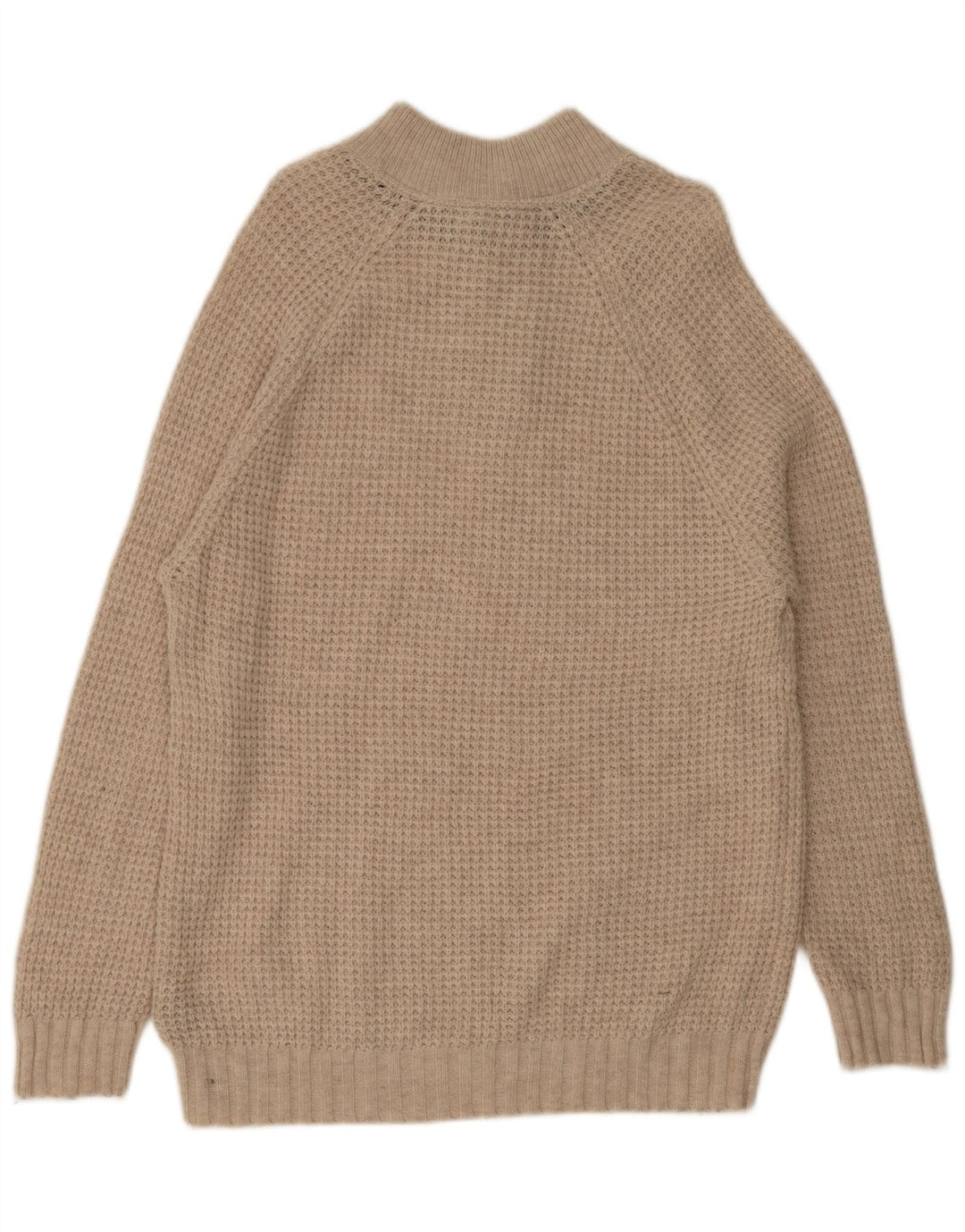 Crew Clothing Мужской джемпер на пуговицах, свитер XL, бежевый, шерстяной