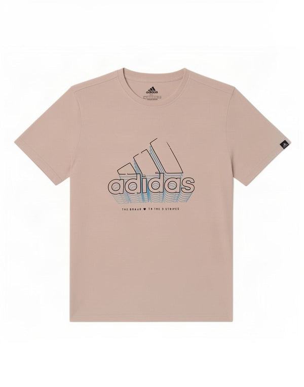 Мужская футболка Adidas с рисунком, большой белый хлопок