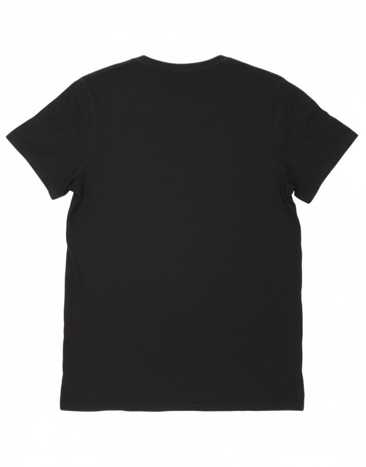 HURLEY Mens Graphic T-Shirt Top Large Black Vintage Hurley and Second-Hand Hurley from Messina Hembry 