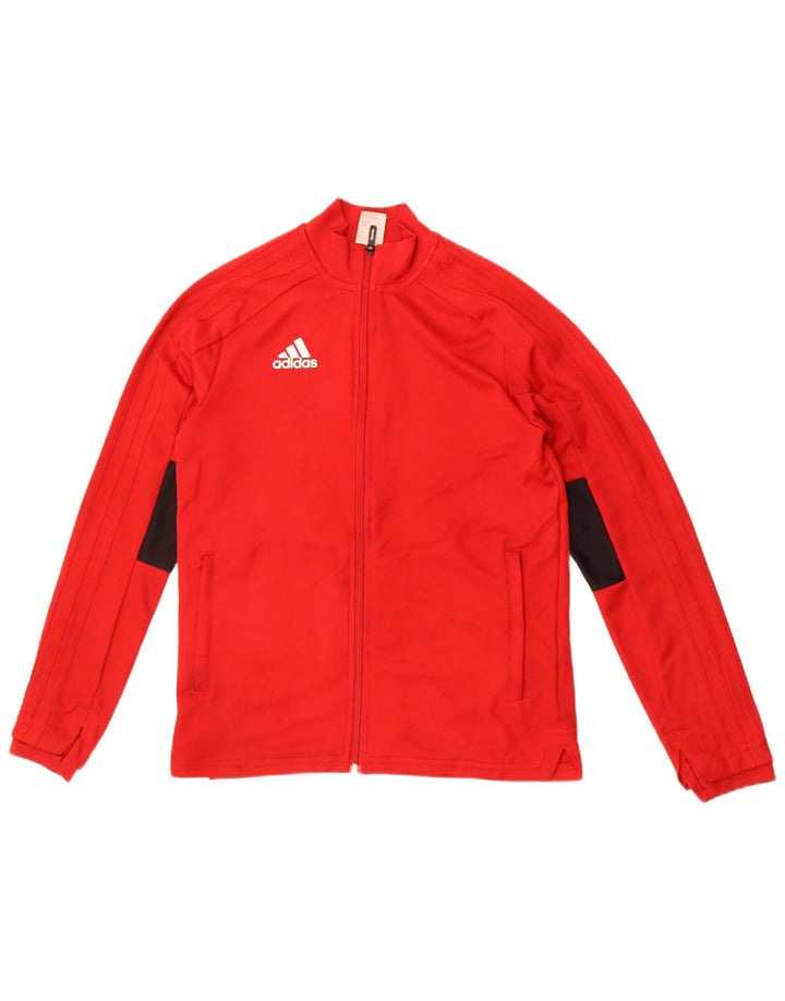 Спортивный костюм Adidas для мальчиков 13–14 лет Красный полиэстер с цветными блоками