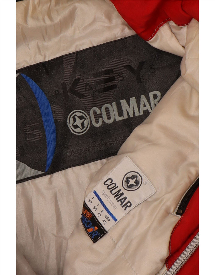 Мужская лыжная куртка Colmar с графическим рисунком EU 52, большая красная с цветными блоками