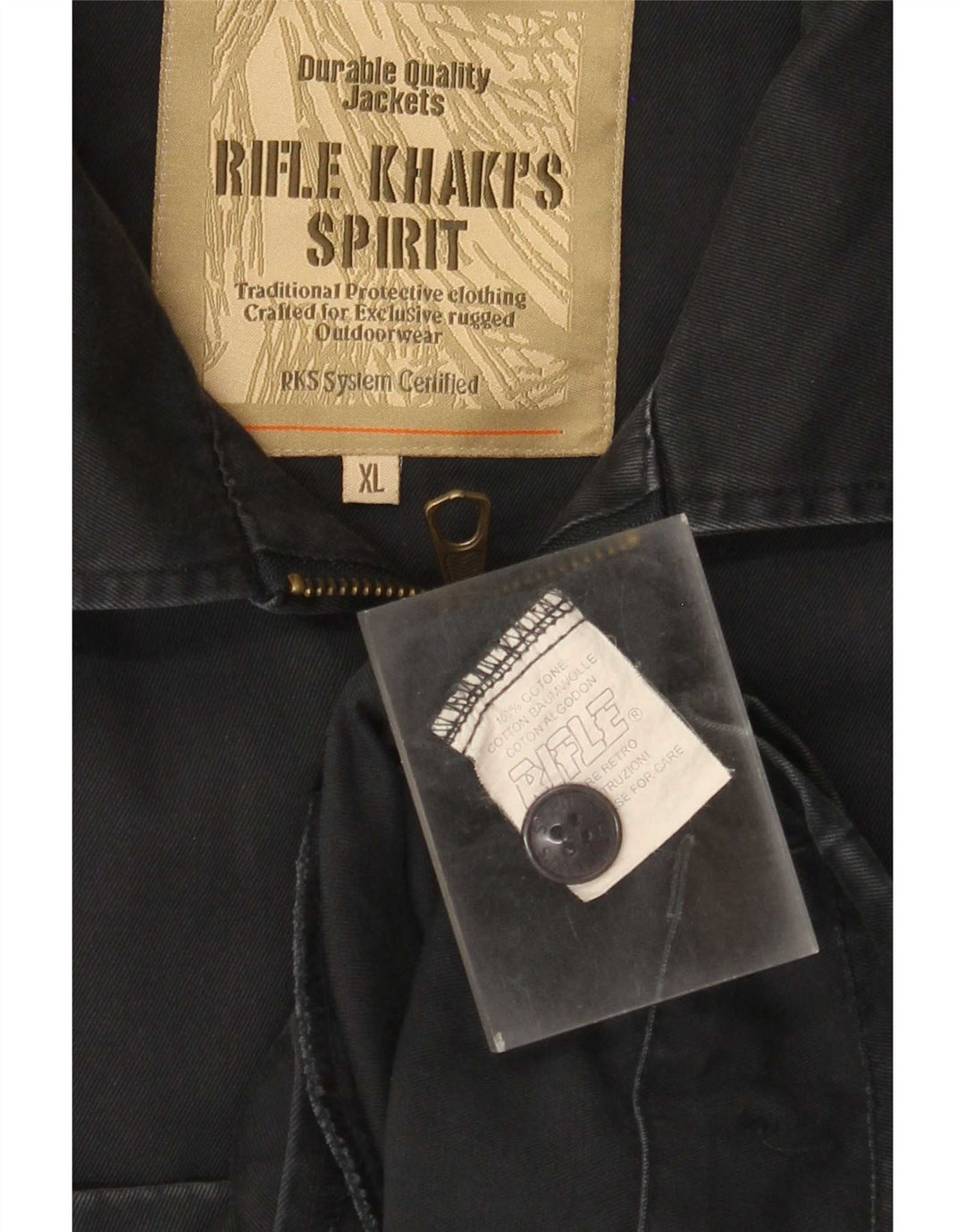 Мужская куртка-бомбер Rifle UK 42 XL, темно-синяя, хлопок