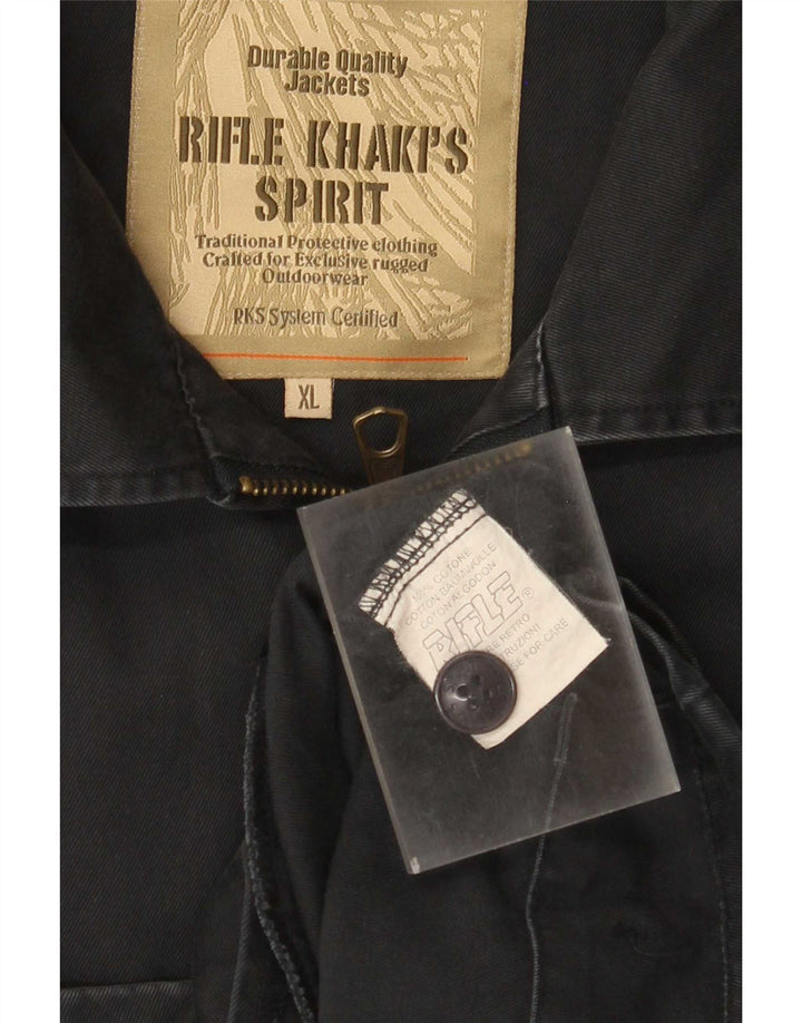 Мужская куртка-бомбер Rifle UK 42 XL, темно-синяя, хлопок