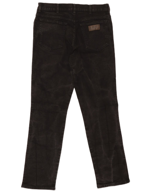 Мужские прямые джинсы WRANGLER Texas Stretch W36 L33, черный хлопок