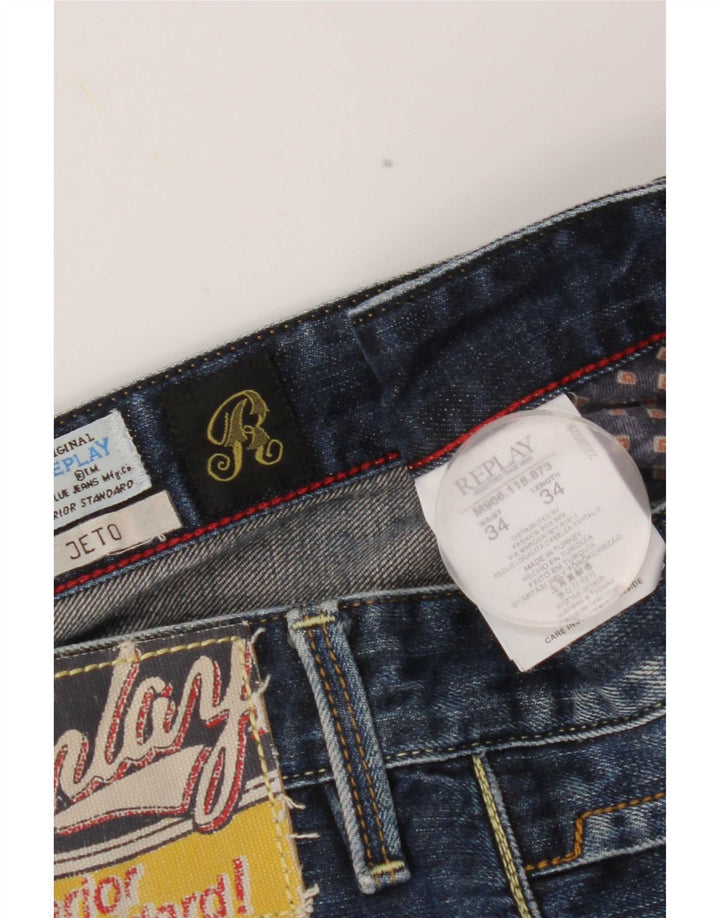 Мужские джинсы Replay Jeto Slim W34 L34, синие, хлопок