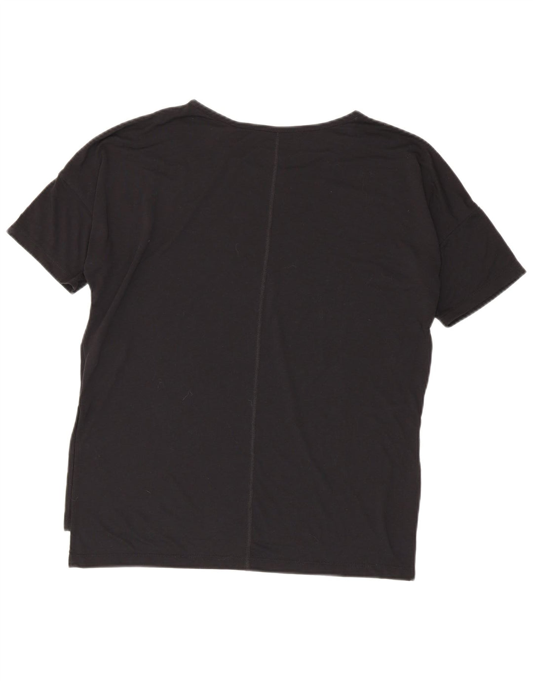 Женская футболка оверсайз Nike Dri Fit Top UK 14, средний черный полиэстер