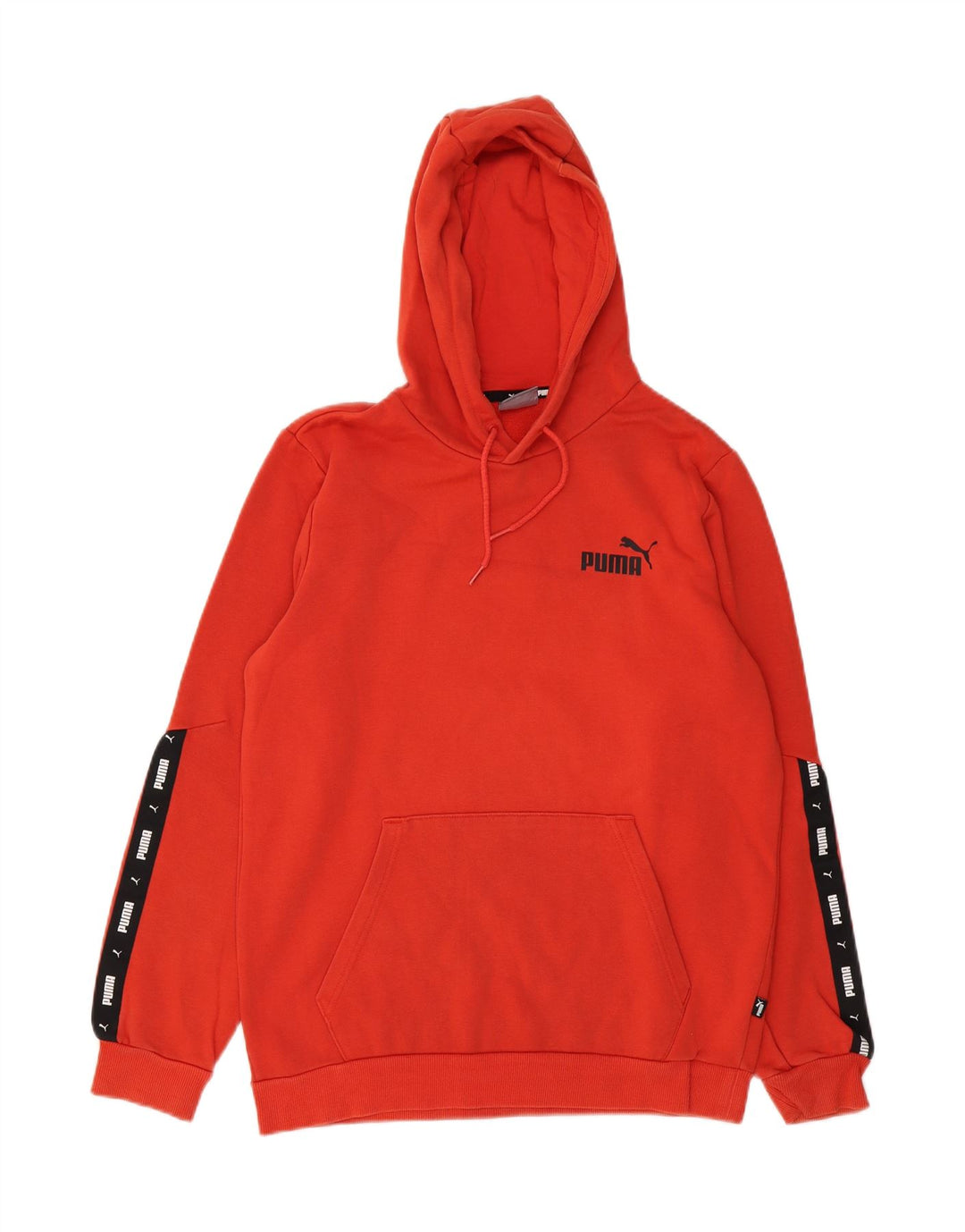PUMA Mens Graphic Hoodie Jumper Small Orange Cotton Vintage Puma and Second-Hand Puma from Messina Hembry 