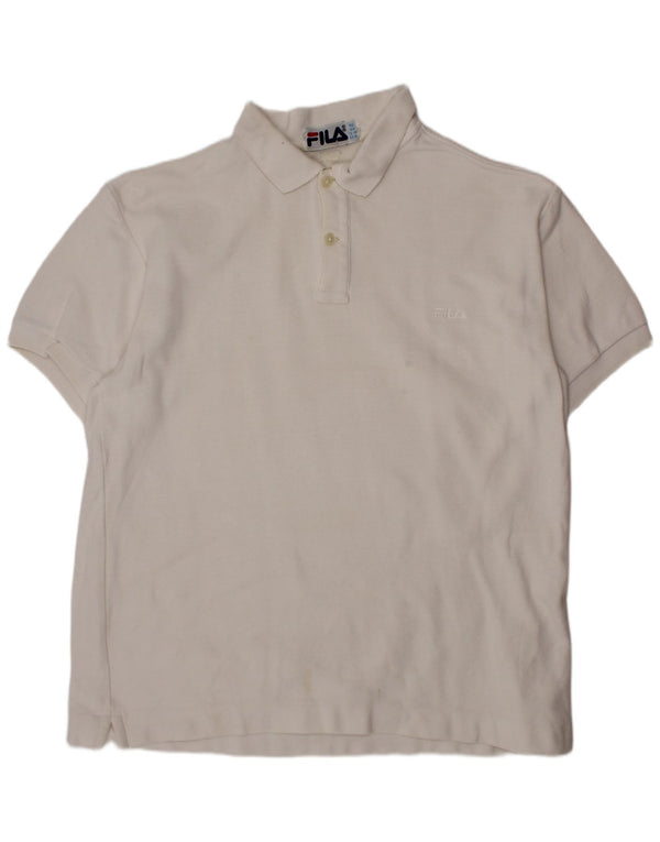 Рубашка-поло FILA для мальчиков 13-14 лет, белая