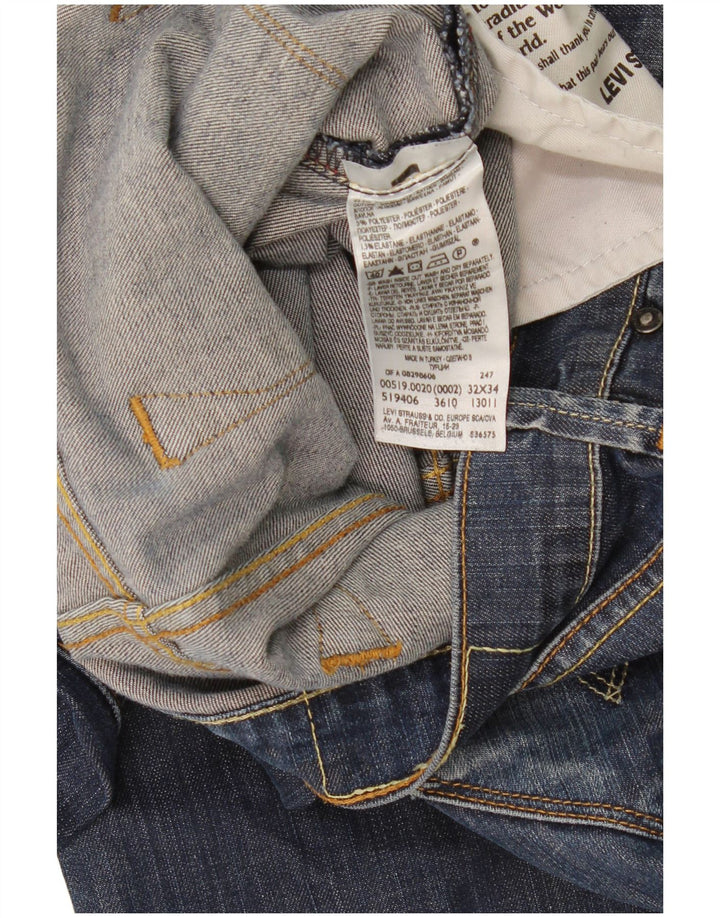 Женские узкие джинсы Levi's 519 W32 L34 синие, хлопок