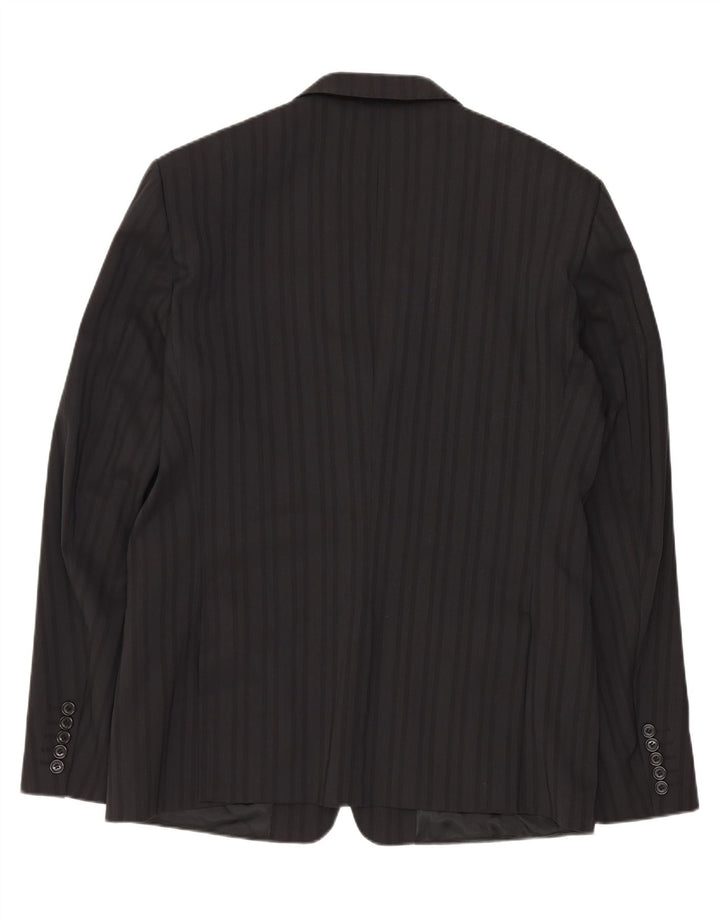 Мужской костюм-двойка Massimo Rebecchi IT 50, большой W34 L31, черный в полоску