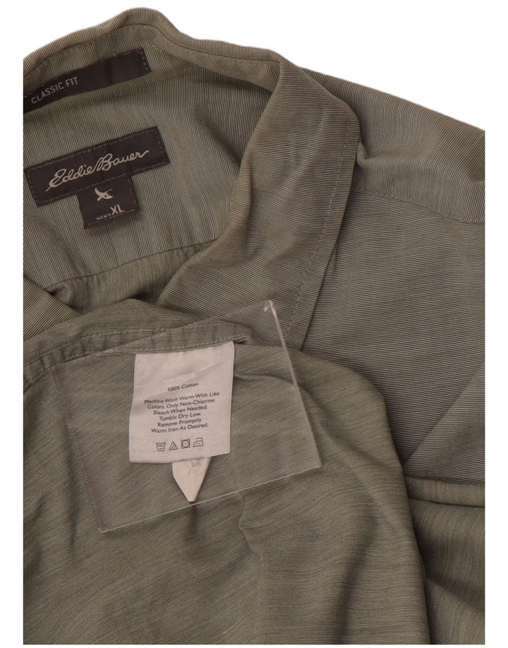 Мужская рубашка классического кроя Eddie Bauer XL, зеленый хлопок