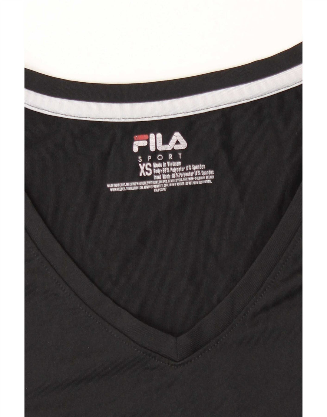 Женская футболка Fila Top UK 6 XS, черный полиэстер