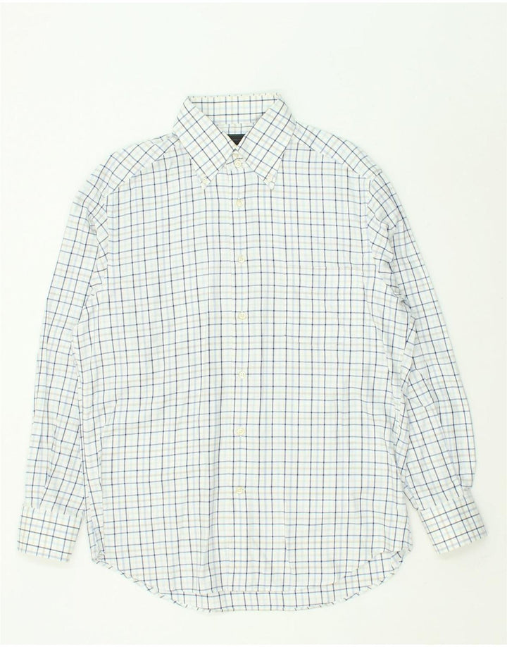 ROBERTO CAPUCCI Mens Shirt Size 16 1/2 Large Blue Check Cotton | Vintage Roberto Capucci | Thrift | Second-Hand Roberto Capucci | Used Clothing | Messina Hembry 