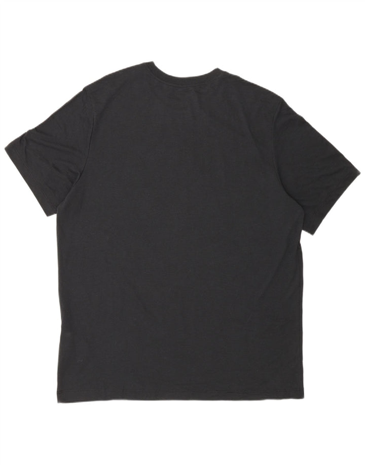 Мужская футболка с рисунком Nike Dri Fit Top XL, черный полиэстер