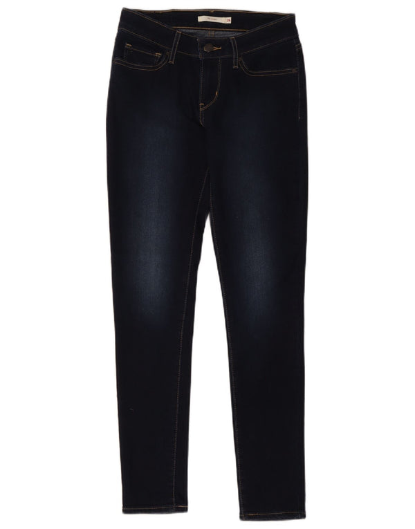 Женские джинсы скинни Levi's 711 W26 L29 Темно-синие, хлопок