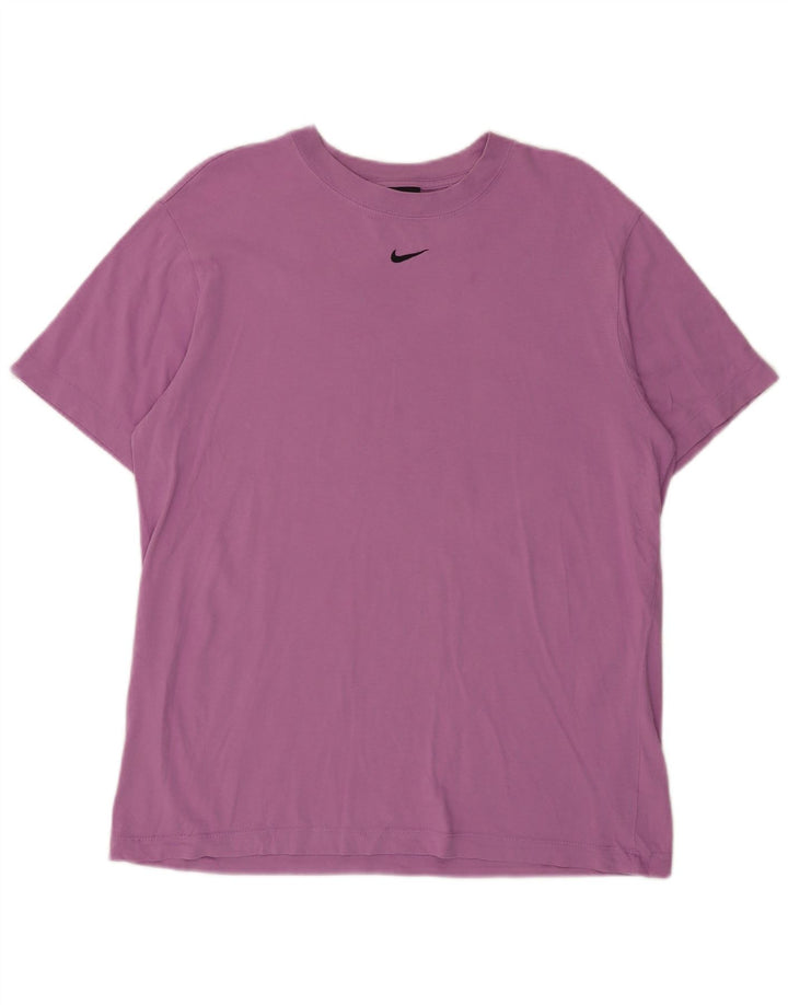 Мужская футболка NIKE, маленькая, фиолетовая, хлопковая