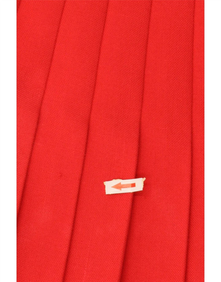 VINTAGE Женская плиссированная юбка-нож IT 36 XS W24 Красная