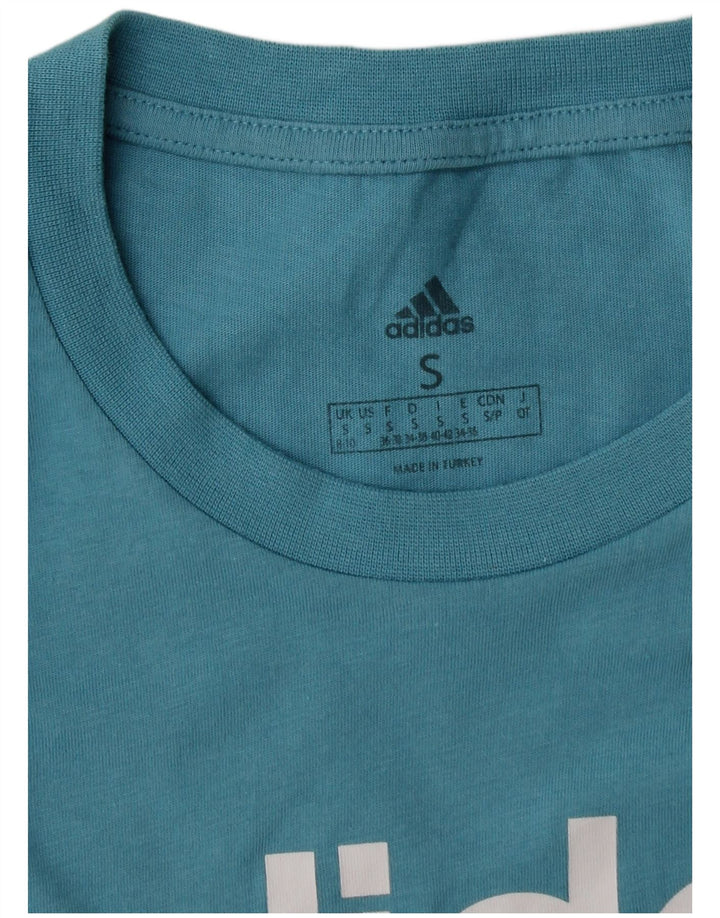 Женская футболка с рисунком Adidas Top UK 8/10, маленькая синяя