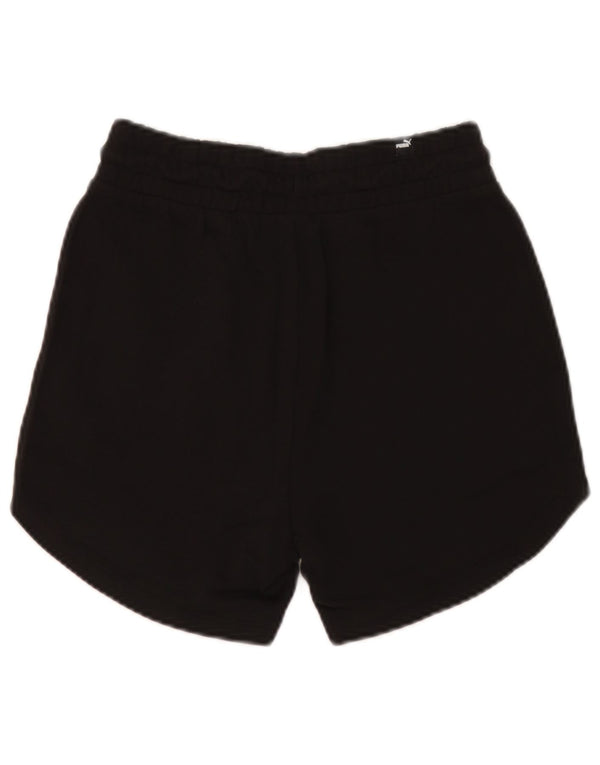Puma Womens Sport Shorts UK 6 XS  Black Cotton