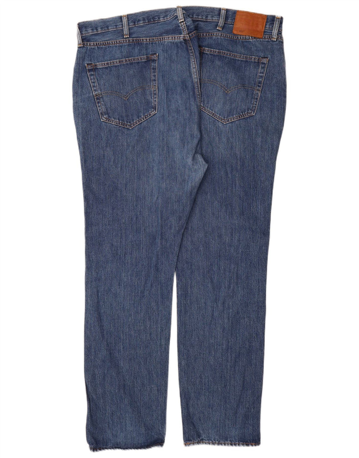 Мужские прямые джинсы Levi's 501 W44 L34 синие, хлопок