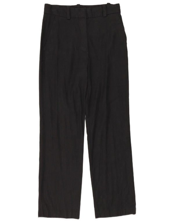 Massimo Dutti Женские прямые брюки чинос EU 36 XS W26 L28 Черный лен