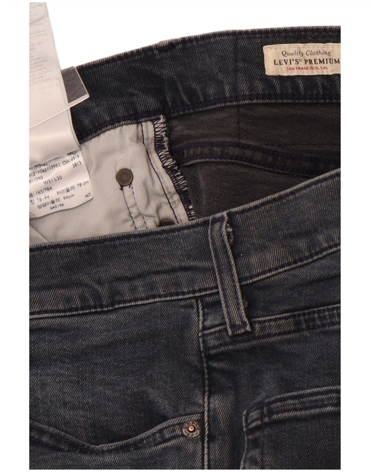 Женские прямые джинсы LEVI'S W31 L30 Темно-синие, хлопок