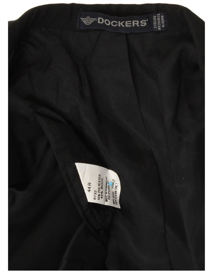 Мужской пиджак Dockers с 2 пуговицами UK 44 2XL, черный полиэстер