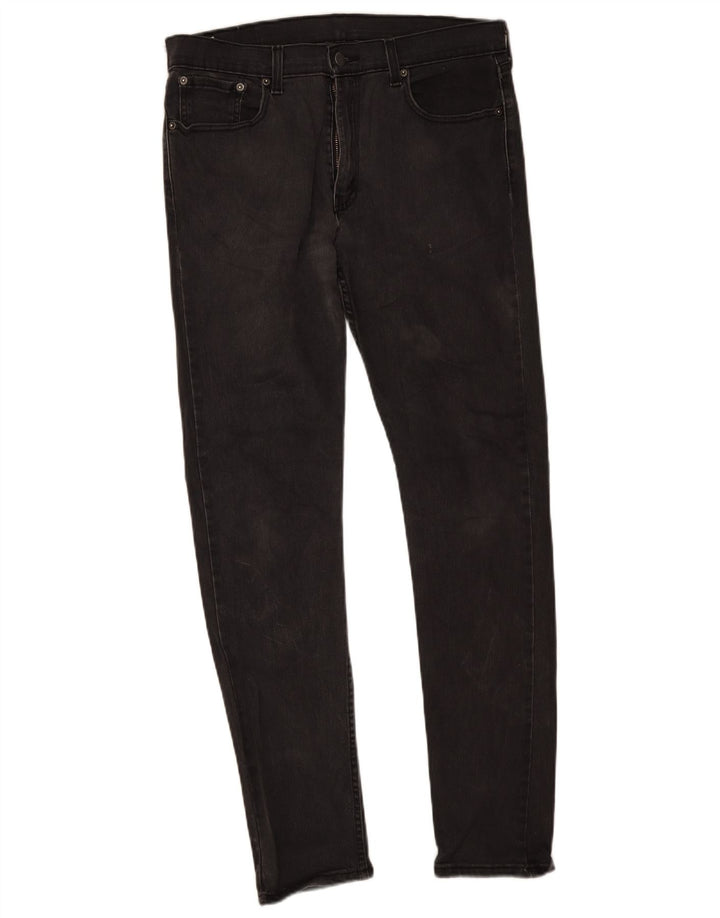 Мужские зауженные зауженные джинсы Levi's 512 W33 L34 Серые хлопковые