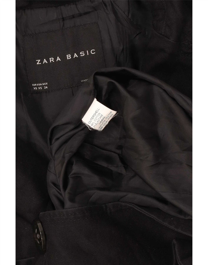 Женское пальто Zara UK 6 XS, черный хлопок