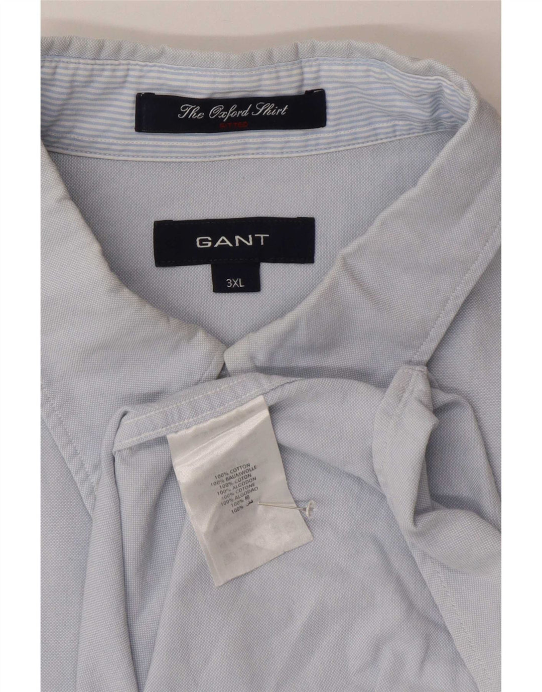 Мужская рубашка Gant 3XL, синяя, хлопок