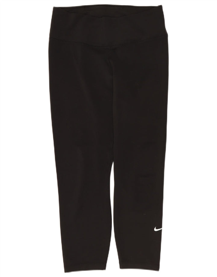 Женские леггинсы Nike Dri Fit UK 12, средние, черные