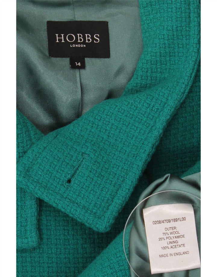 Женское бушлат Hobbs UK 14, большой размер, зеленая шерсть