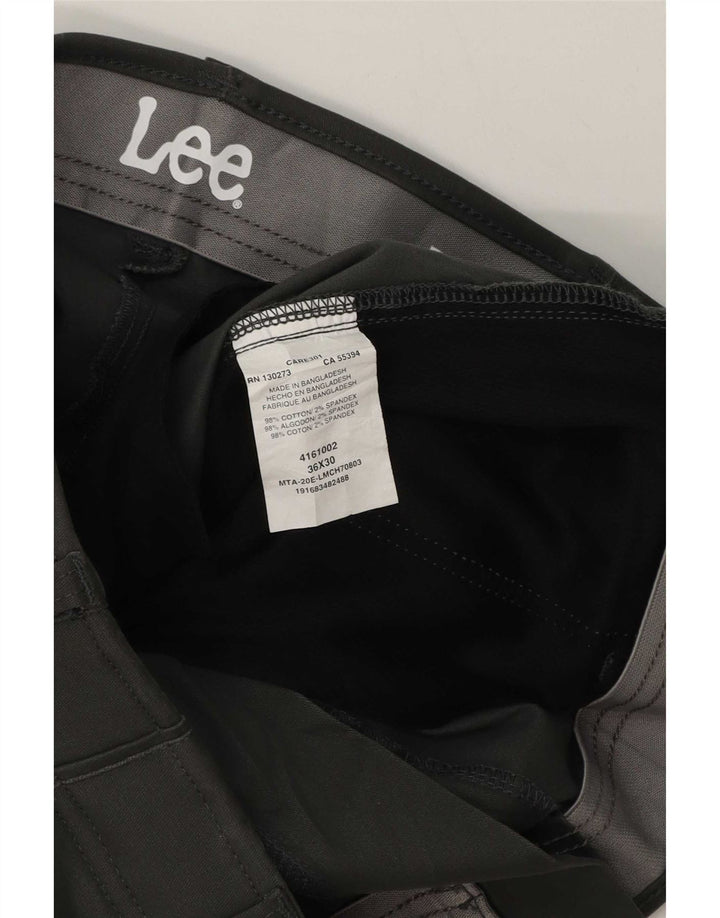 Мужские брюки-чиносы Lee Regular W36 L30, серые, хлопковые