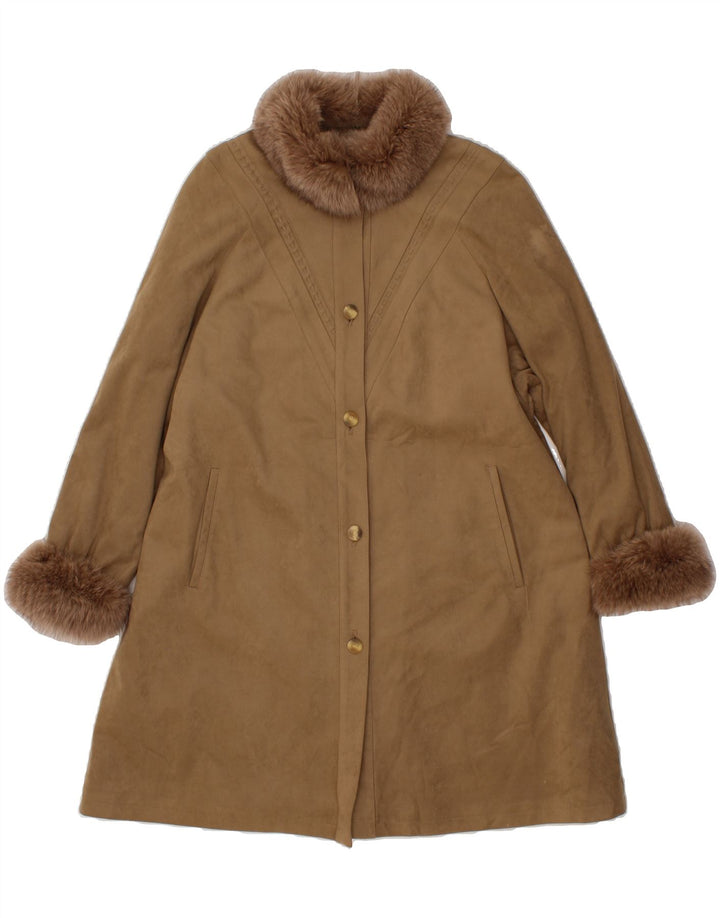 YOUR SIXTH SENSE Womens Overcoat EU 38 Medium Beige Acrylic Vintage Your Sixth Sense and Second-Hand Your Sixth Sense from Messina Hembry 