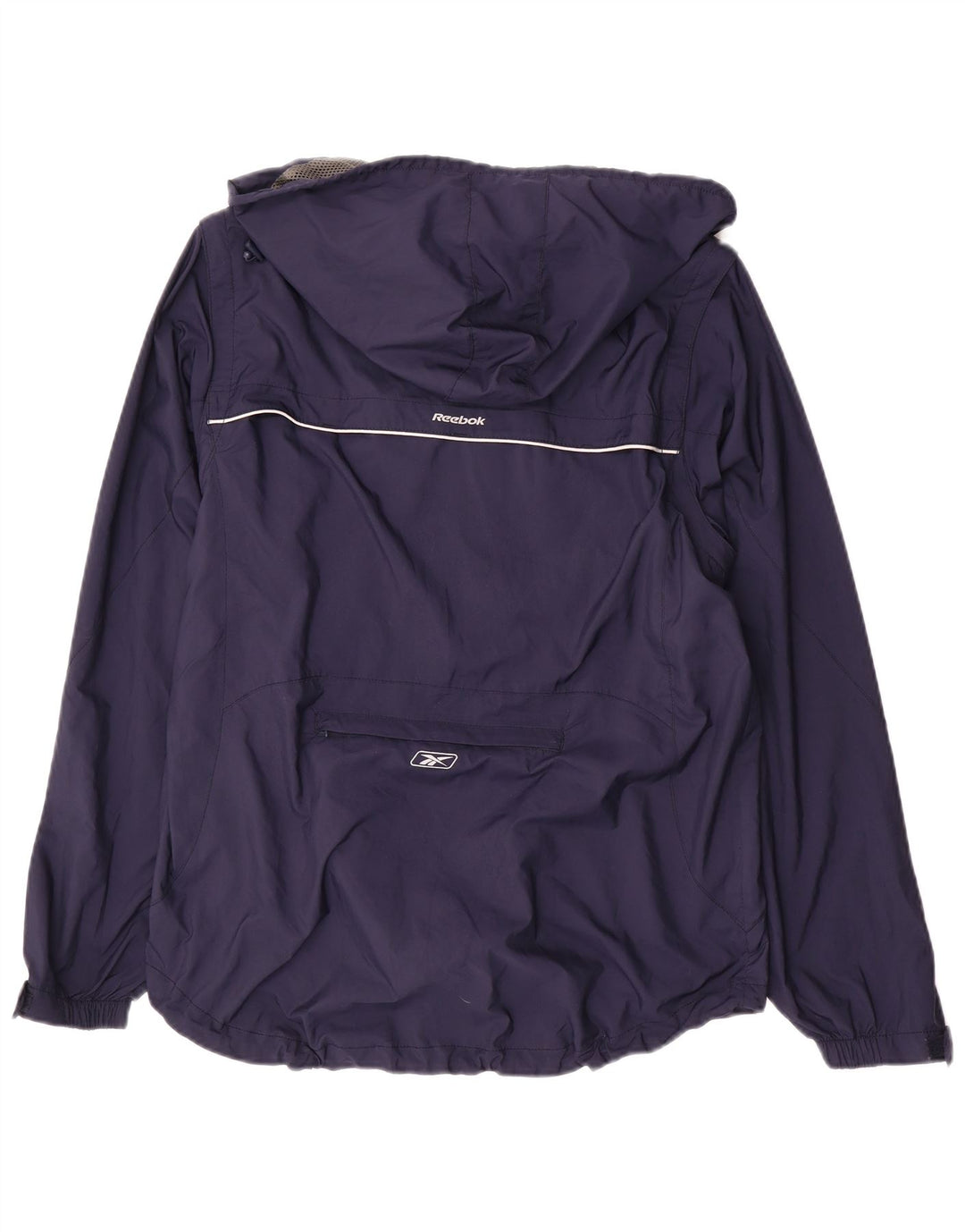 Мужская ветровка Reebok на молнии с капюшоном UK 38 Medium Navy Blue Sports