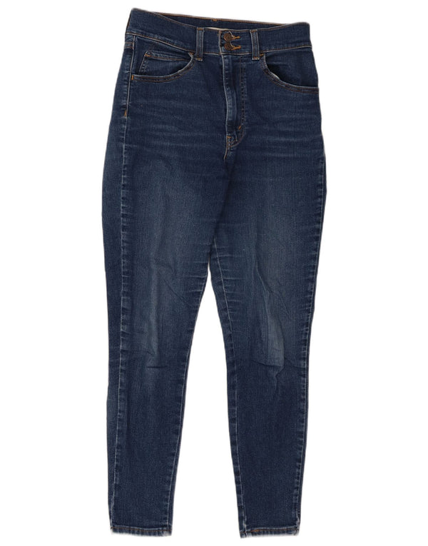 Женские джинсы скинни Levi's в стиле ретро с высокой посадкой W27 L28, синие, хлопок