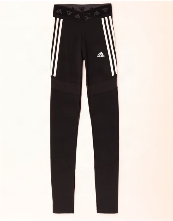 Женские леггинсы Adidas Aeroready с рисунком UK 8/10, маленькие черные