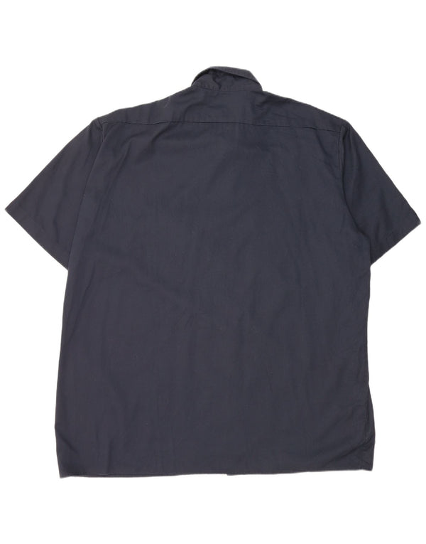 DICKIES Мужская рубашка с коротким рукавом 2XL темно-синяя, полиэстер