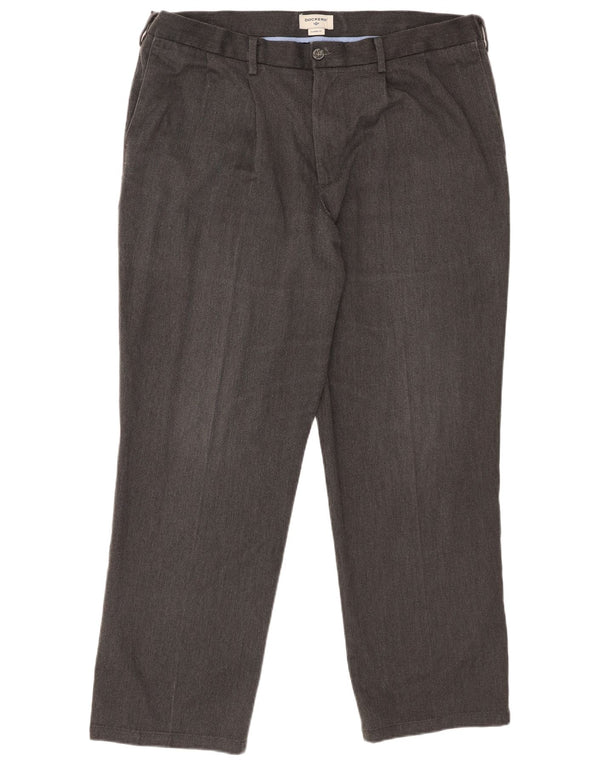 Мужские брюки-чиносы Dockers классического кроя W40 L32, серые, хлопковые