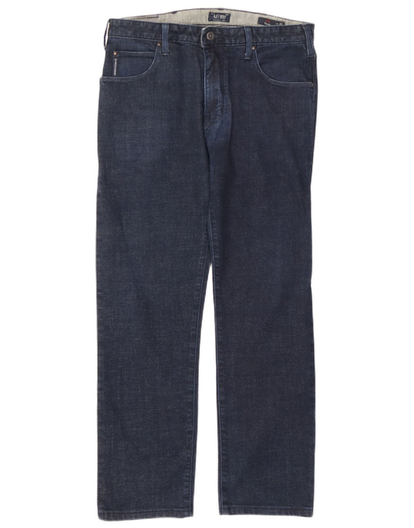 Женские прямые джинсы Armani Regular W31 L27, темно-синий, хлопок