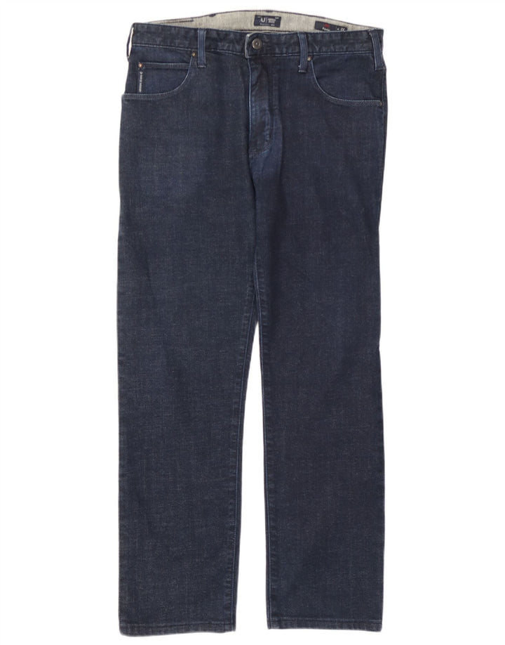 Женские прямые джинсы Armani Regular W31 L27, темно-синий, хлопок