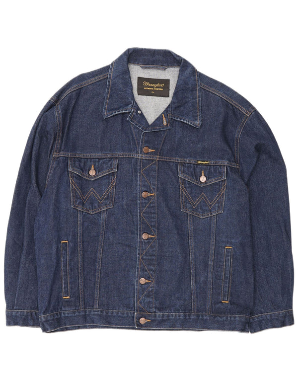 Мужская джинсовая куртка Wrangler UK 44 2XL, синяя, хлопок