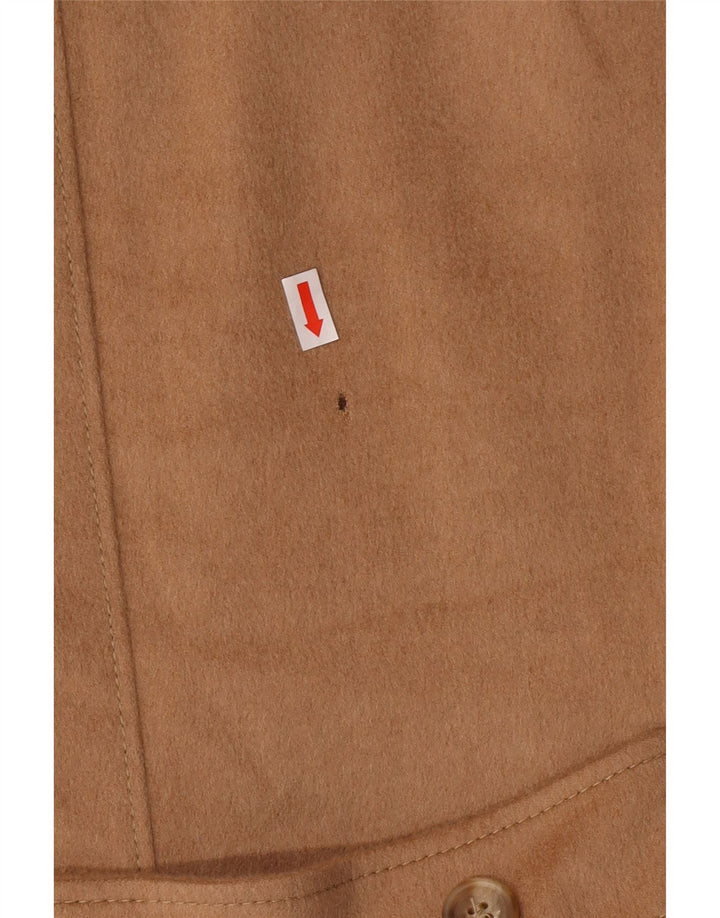 MAX MARA Женский пиджак на 4 пуговицах, Великобритания, 14, большой, бежевый, классический, из верблюжьей шерсти